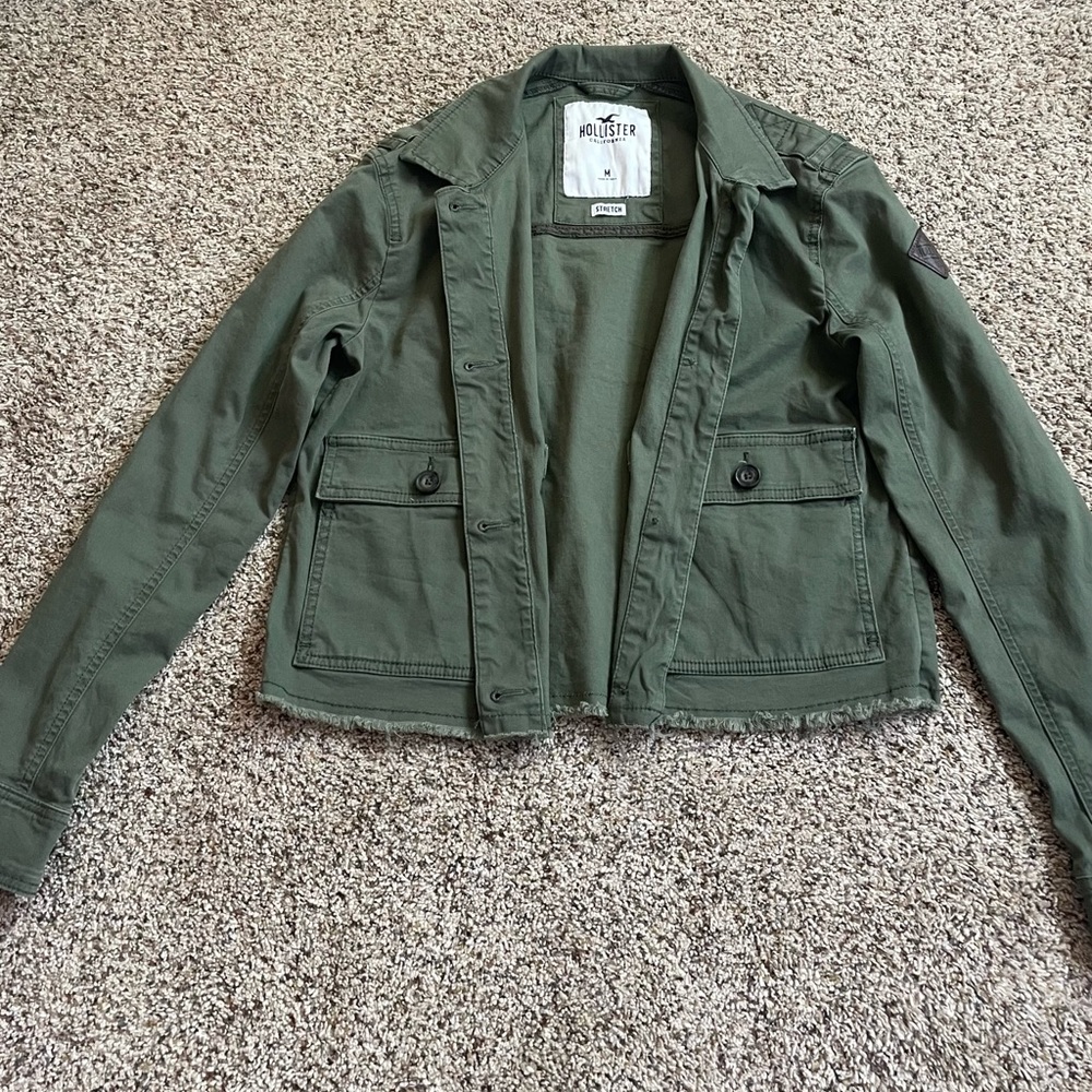 M Hollister Green Army Jacket